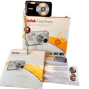 Kodak EasyShare Digital Camera J1003 Untested For Parts Java Brown Box Battery